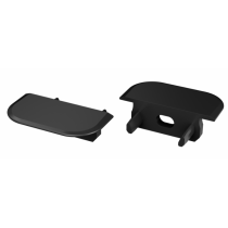 Krytka pre profil LED LUMINES Z - čierna s otvorom