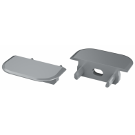 Krytka pre profil LED LUMINES Z - šedá s otvorom