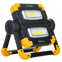 Germina Prenosný dobíjací LED reflektor s funkciou powerbanky, dvojitý 20W - IP44 - studená farba