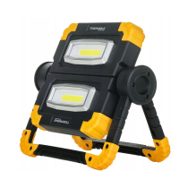 Germina Prenosný dobíjací LED reflektor s funkciou powerbanky, dvojitý 20W - IP44 - studená farba