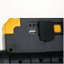 Germina Prenosný dobíjací LED reflektor s funkciou powerbanky, dvojitý 20W - IP44 - studená farba