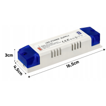 BERGE Zdroj pre LED nábytok 12V - 80W - 6,67A - IP20