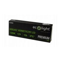 ECOLIGHT Hermetický LED zdroj 12V 120W IP67 vodeodolný