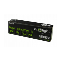 ECOLIGHT Hermetický LED zdroj 12V 30W IP67 vodeodolný
