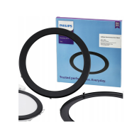 PHILIPS Okrúhly čierny rám 150mm pre panely 176,5mm 12W - dekoratívne
