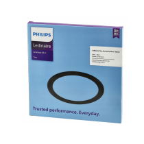 PHILIPS Okrúhly čierny rám 150mm pre panely 176,5mm 12W - dekoratívne