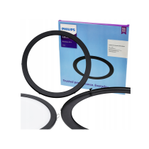 PHILIPS Okrúhly čierny rám 200mm pre panely 226,5mm 19W - dekoratívny