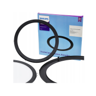 PHILIPS Okrúhly čierny rám 200mm pre panely 226,5mm 19W - dekoratívny