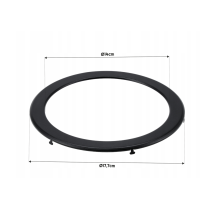 PHILIPS Okrúhly čierny rám 150mm pre panely 176,5mm 12W - dekoratívne