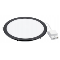 PHILIPS Okrúhly čierny rám 200mm pre panely 226,5mm 19W - dekoratívny