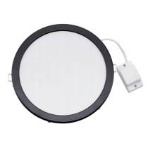 PHILIPS Okrúhly čierny rám 200mm pre panely 226,5mm 19W - dekoratívny