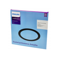 PHILIPS Okrúhly čierny rám 200mm pre panely 226,5mm 19W - dekoratívny