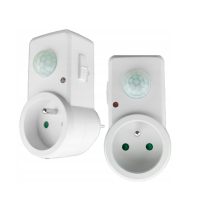 ECOLIGHT LED pohybový a súmrakový senzor do zásuvky - biela