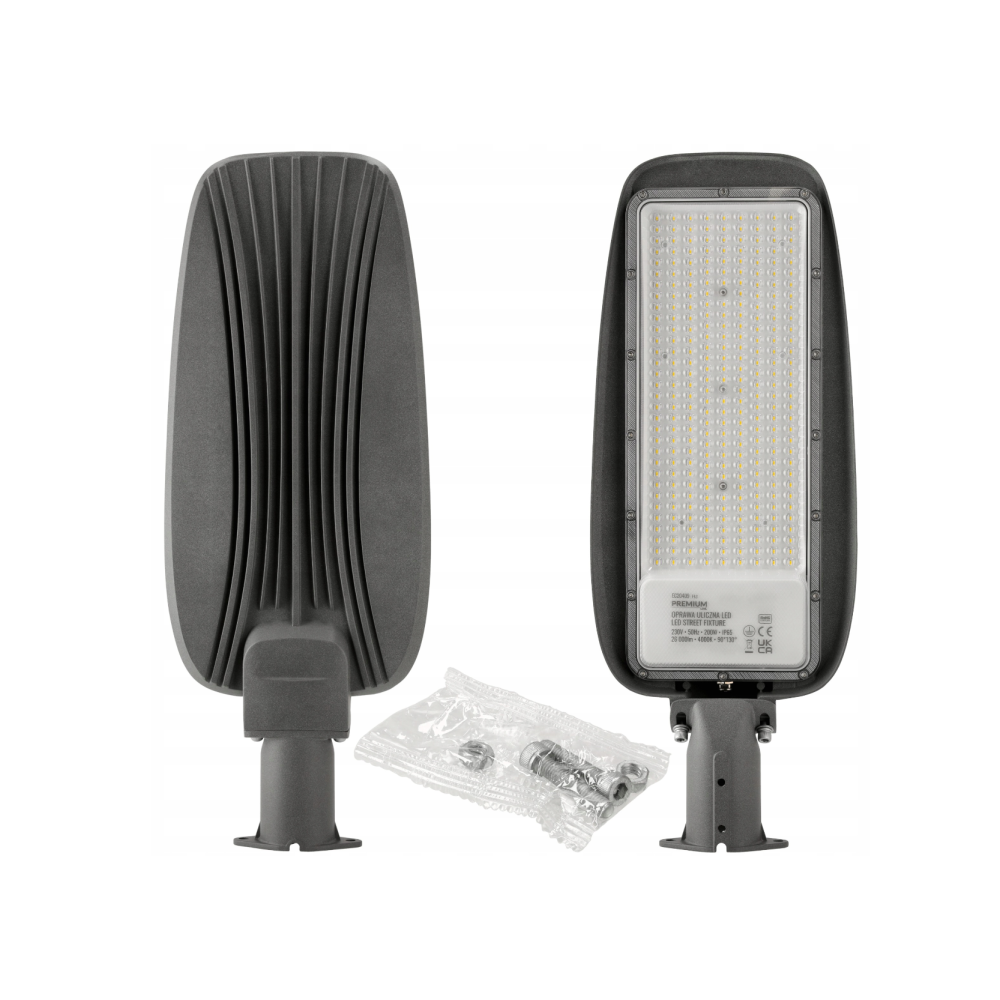 ECOLIGHT LED pouličná lampa 200W 26000lm IP65 studená biela 6500K - Eco Light