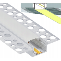 ECOLIGHT Zapustený hliníkový eloxovaný profil - sada 2m