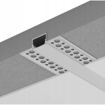 ECOLIGHT Zapustený hliníkový eloxovaný profil - sada 2m