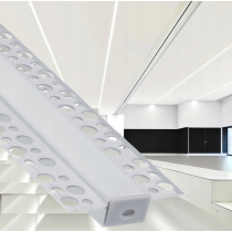 ECOLIGHT Zapustený hliníkový eloxovaný profil - sada 2m