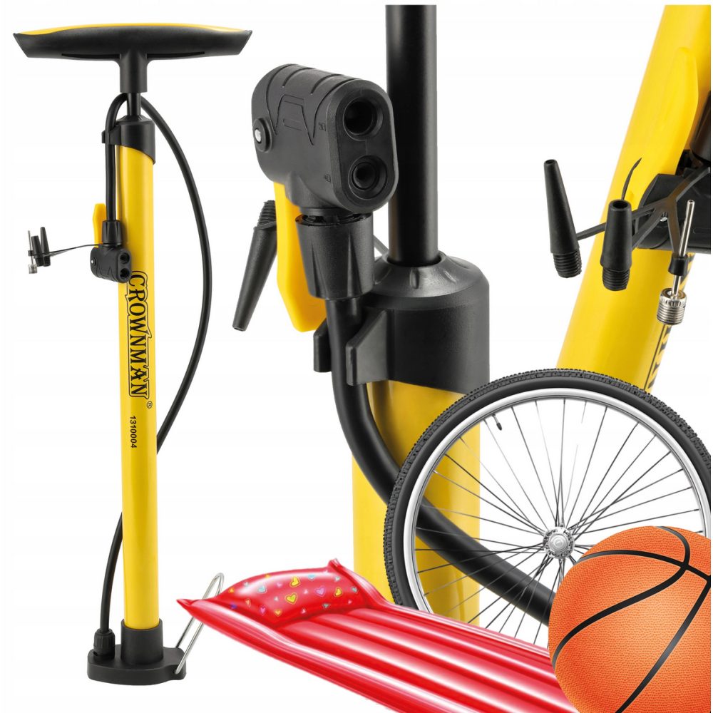 CROWNMAN Ručná pumpa na bicykel a auto