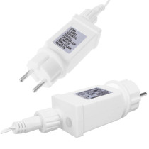 SPRINGOS - 300 LED (12m) girlandová svetelná reťaz, ​​vnút./vonk. cencúľové svetielka - studená biela