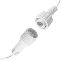 SPRINGOS - 300 LED (12m) vianočný svetelný záves CL0300 - ​​vnút./vonk. cencúľové svetielka - studená biela