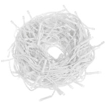 SPRINGOS - 300 LED (12m) girlandová svetelná reťaz, ​​vnút./vonk. cencúľové svetielka - studená biela