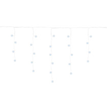 SPRINGOS - 300 LED (12m) vianočný svetelný záves CL0300 - ​​vnút./vonk. cencúľové svetielka - studená biela