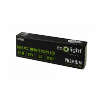 ECOLIGHT Hermetický LED zdroj 12V 60W IP67 vodeodolný