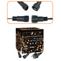 SPRINGOS - 400 LED (32m) vianočná svetelná reťaz CL0400, ​​vnút./vonk. na stromček - teplá biela