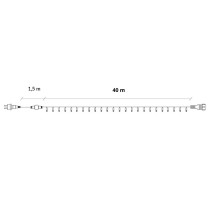 SPRINGOS - 500 LED (40m) vianočná svetelná reťaz CL0525, ​​vnút./vonk. na stromček - studená biela