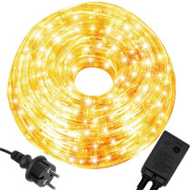 SPRINGOS - 240 LED (10m) vianočný svetelný had CL1200, ​​vnút./vonk. osvetlenie 8 programov - teplá biela