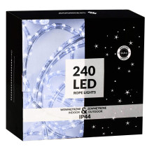 SPRINGOS - 240 LED (10m) vianočný svetelný had CL1201, ​​vnút./vonk. osvetlenie 8 programov - studená biela