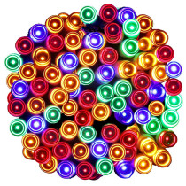 SPRINGOS - 120 LED (9m) vianočná svetelná reťaz CL0173, ​​vnút./vonk. na batérie 3xAA - viacfarebná