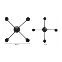 BERGE Závesná lampa DRON 4xE27 - PRUŽINA