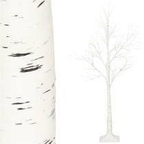 SPRINGOS - 48 LED (120cm) svietiaci stromček "BREZA" CL0950, ​​vnút./vonk. - teplá biela