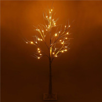 SPRINGOS - 48 LED (120cm) vianočný svietiaci stromček "BREZA" CL0950, ​​vnút./vonk. - teplá biela