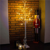 SPRINGOS - 48 LED (120cm) vianočný svietiaci stromček "BREZA" CL0950, ​​vnút./vonk. - teplá biela