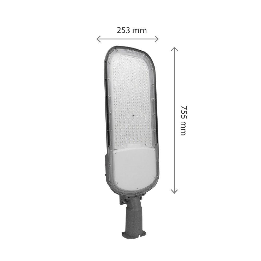 SPECTRUM LED - STREETOS 2 LED 200W pouličné svietidlo IK09 IP65 230V Neutrálna biela / 4000°K - Sivé / so súmrakovým senzorom SPECTRUM LED - STREETOS 2 LED 200W pouličné svietidlo IK09 IP65 230V Neutrálna biela / 4000°K - Sivé / so súmrakovým senzorom