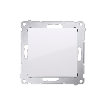 Kontakt Simon - Jednopólový spínač SIMON54 DW1.01/11, radenie č. 1, (prístroj s krytom), 10AX, pružinové svorky, biela