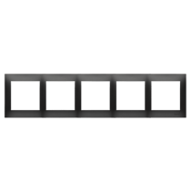 Kontakt Simon - Rámček SIMON54 Premium DR5/49, 5- násobný, čierny matný (metalizovaný)