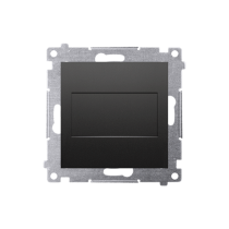 Kontakt Simon - Záslepka s montážnym rámikom SIMON54 DPS.01/49, čierny matný