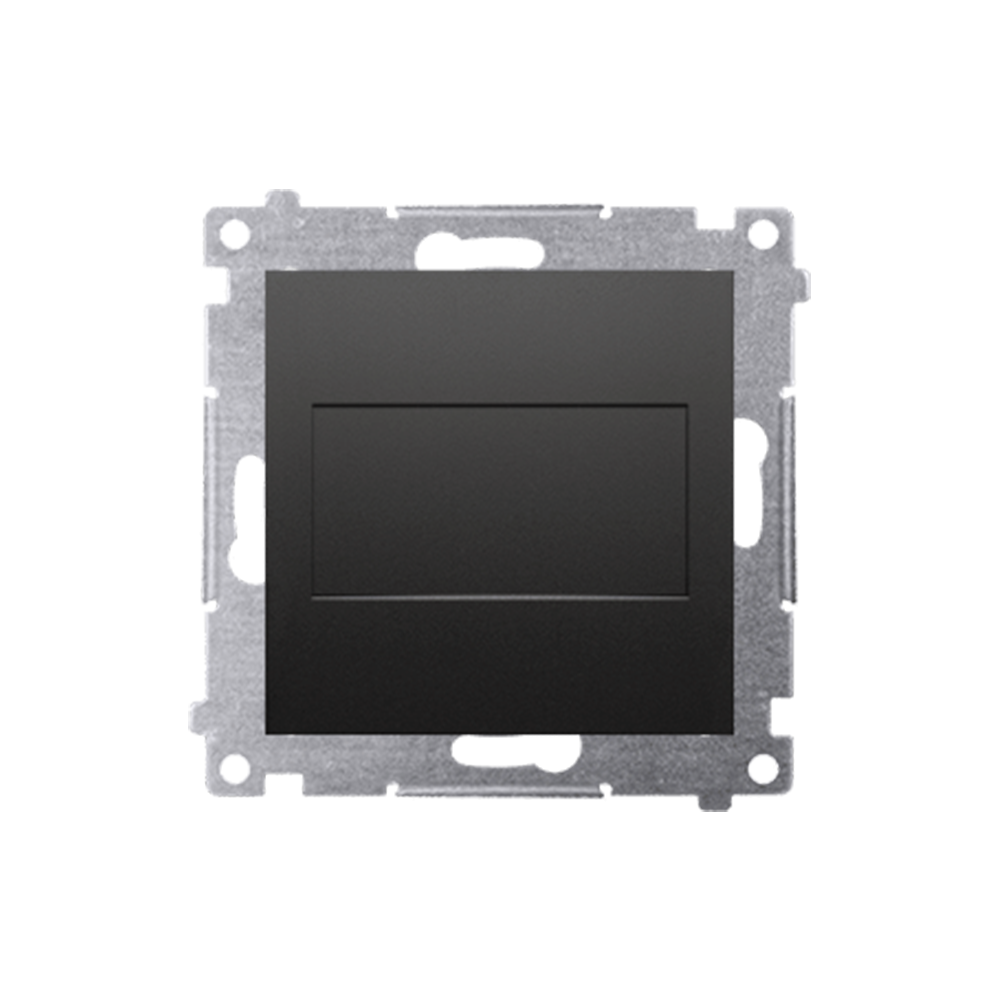 Kontakt Simon - Záslepka s montážnym rámikom SIMON54 DPS.01/49, čierny matný