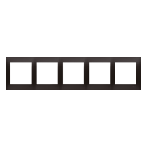 Kontakt Simon - Rámček SIMON54 Premium DR5/48, 5- násobný, antracitová (metalizovaný)