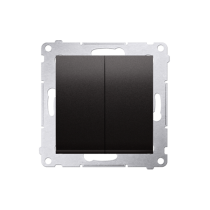 Kontakt Simon - Sériový spínač SIMON54 DW5.01/48, radenie č. 5, (prístroj s krytom), 10AX, pružinové svorky, antracitová