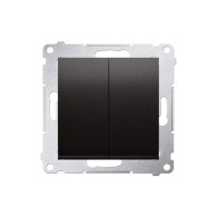 Kontakt Simon - Sériový spínač SIMON54 DW5.01/48, radenie č. 5, (prístroj s krytom), 10AX, pružinové svorky, antracitová