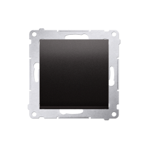 Kontakt Simon - Jednopólový spínač SIMON54 DW1.01/48, radenie č. 1, (prístroj s krytom), 10AX, pružinové svorky, antracitová