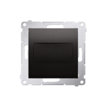 Kontakt Simon - Záslepka s montážnym rámikom SIMON54 DPS.01/48, antracitová