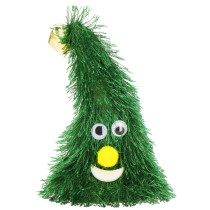 SPRINGOS - Tancujúci vianočný stromček na batérie CA1272 vianočná hudba, výška 16 cm, dekoratívna ozdoba