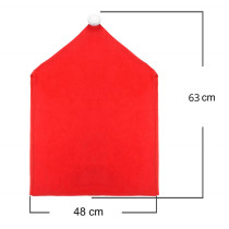 SPRINGOS - Poťah na stoličku v tvare mikulášskej čiapky HA0200 - Červený