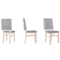 SPRINGOS - Poťah na stoličku v tvare mikulášskej čiapky HA0201 - Sivý