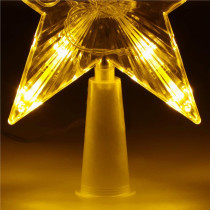 SPRINGOS - 10 LED (17,5cm) Svietiaca hviezda CL4130, ​​na vianočný stromček, vnútorná dekorácia - teplá biela